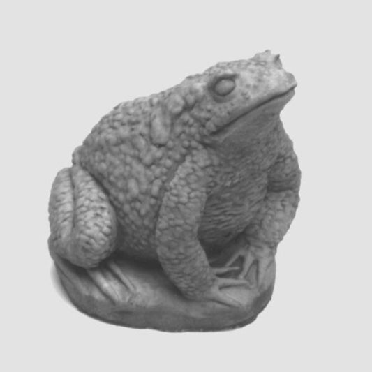Frog Statues - Toad sitting on pad made of cement outdoor use