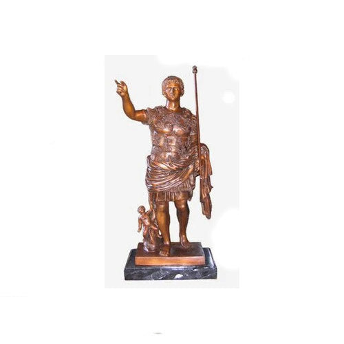 Caesar Augustus of Prima Porta Bronze Statue