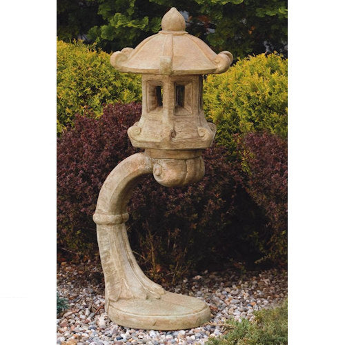 Cantilevered Japanese Lantern Garden Sculpture 48" High