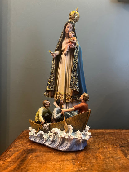 Our Lady of Charity Sacred Boat Apparition religious sculpture