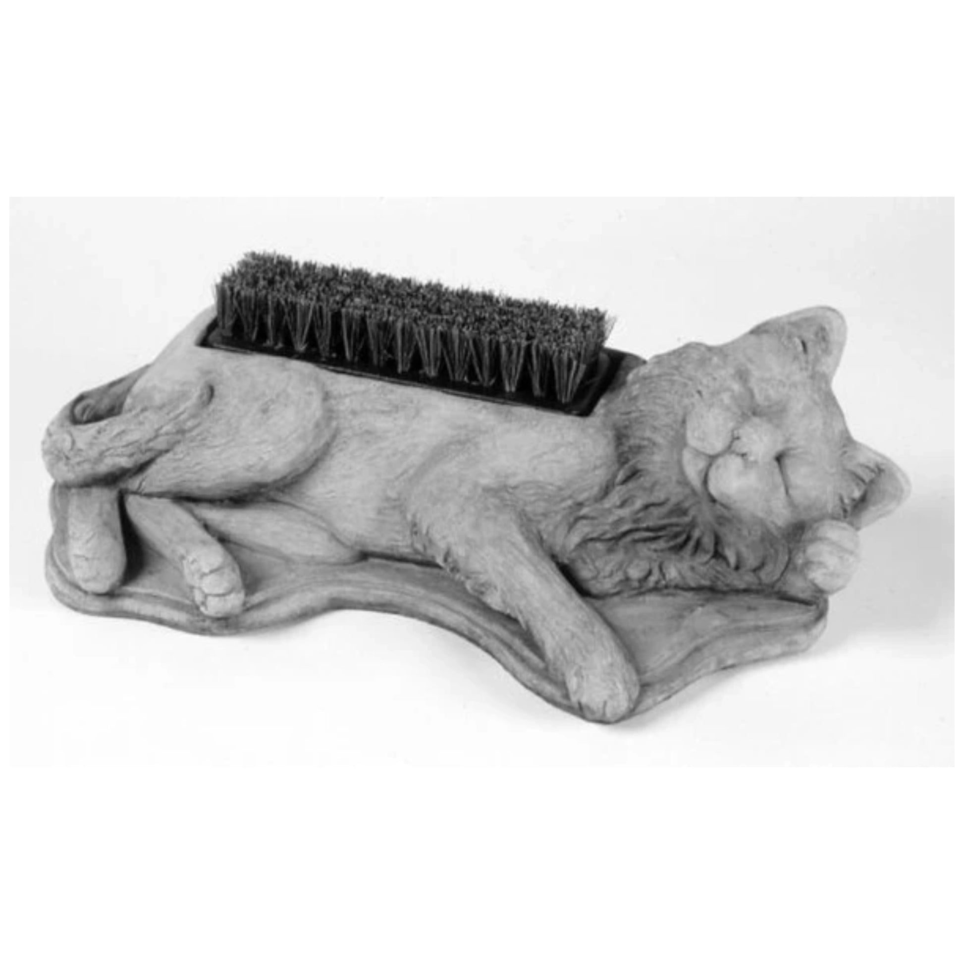 Cat Boot brush Garden Decorative Sculpture Cleans Shoes