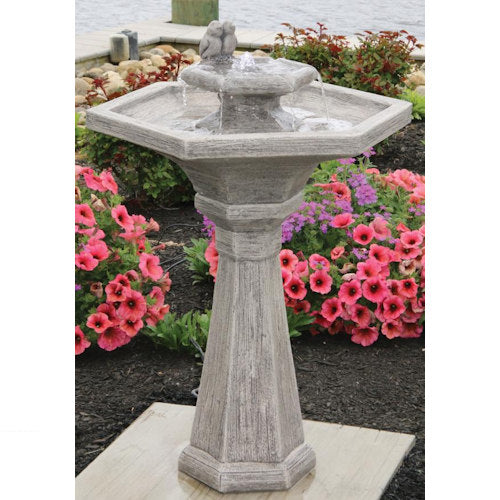 Chelsea Rustic Bird Fountain