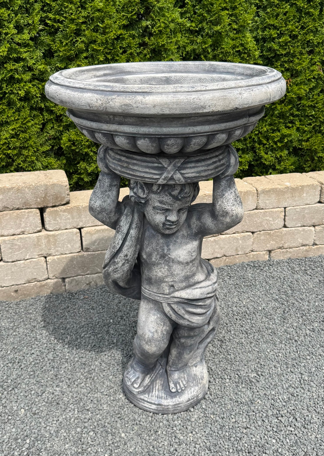 Cherub Sculptural Garden Planter Classical Urn Large Scale Sculptural 