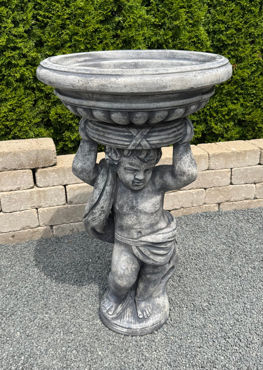 Cherub Sculptural Garden Planter Classical Urn Large Scale Sculptural 