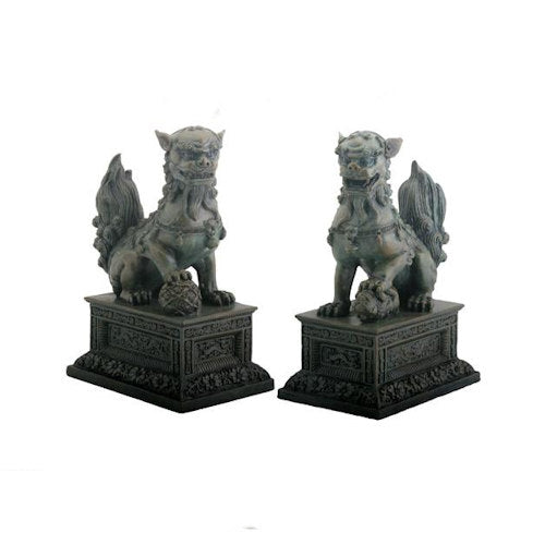Chinese Guardian Lion Bookends