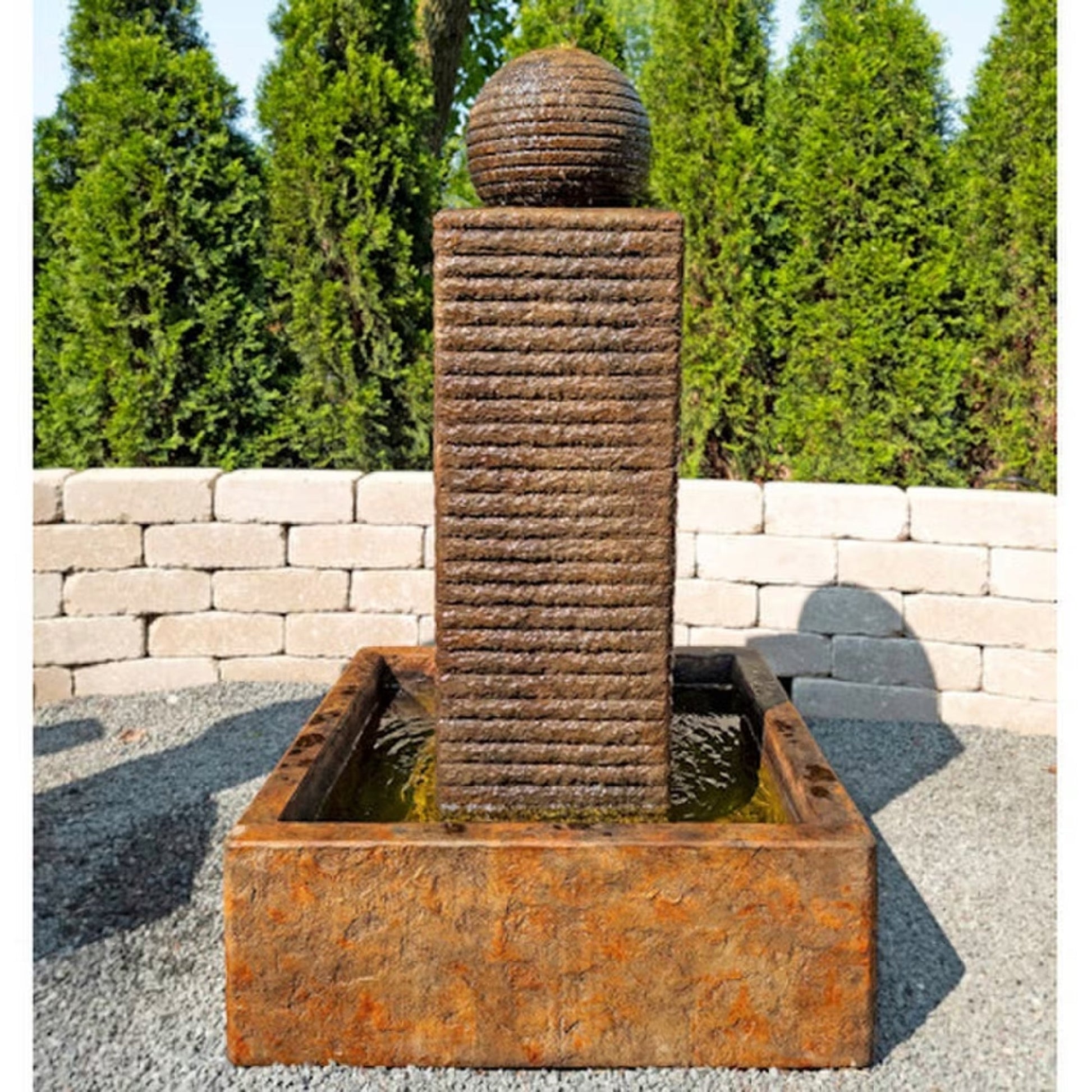 Citadel Fountain Sculptural Geometric Shapes