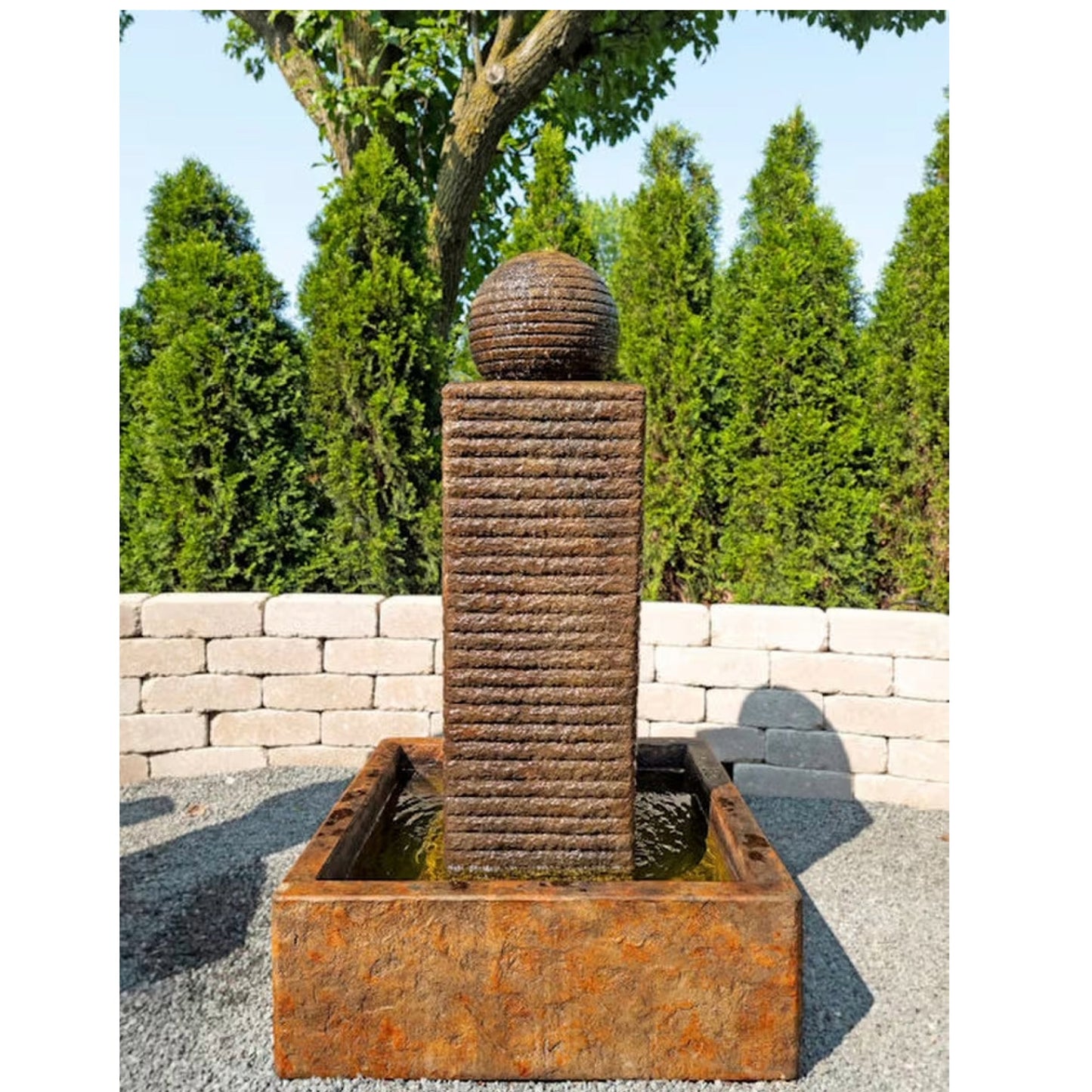 Citadel Fountain Sculptural Geometric Shapes