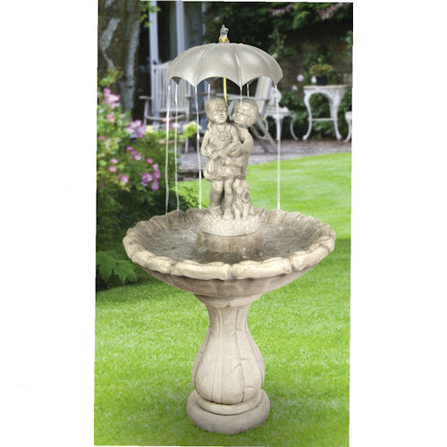 Classic April Showers Garden Cement Fountain