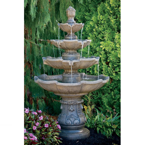 Large Scale Classic Four Tier Fountain for Home and Garden Made in America