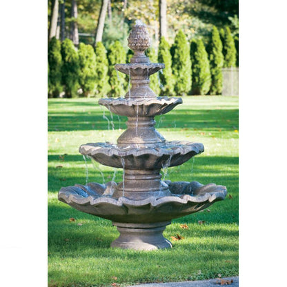 Classical Four Tier Cast Stone Fountain Garden Estate Ornate  Architectural