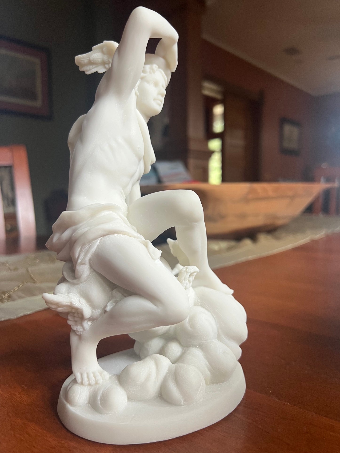 Classical Hermes sculpture inspired by Greek mythology Messenger of the Gods