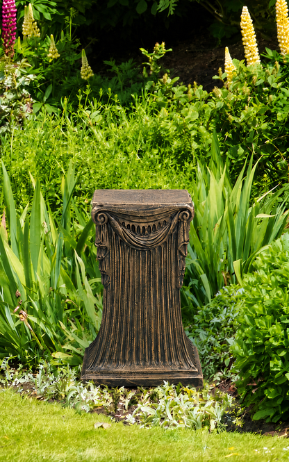 Classical Pedestal with swag garden base for sculptures great display