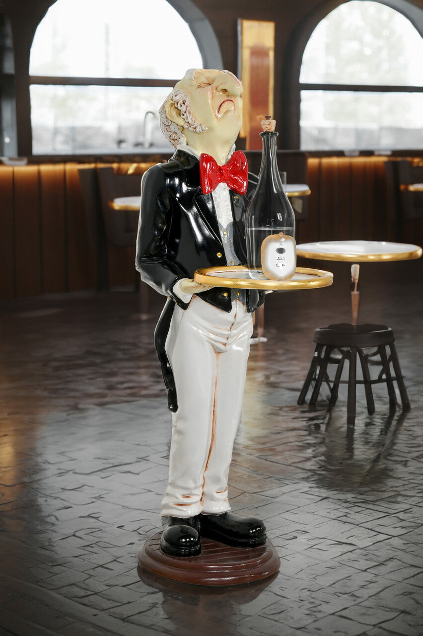 floor standing butler server statue Large scale statue