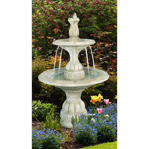 Contemporary Tier Fountain Made of Cast Stone