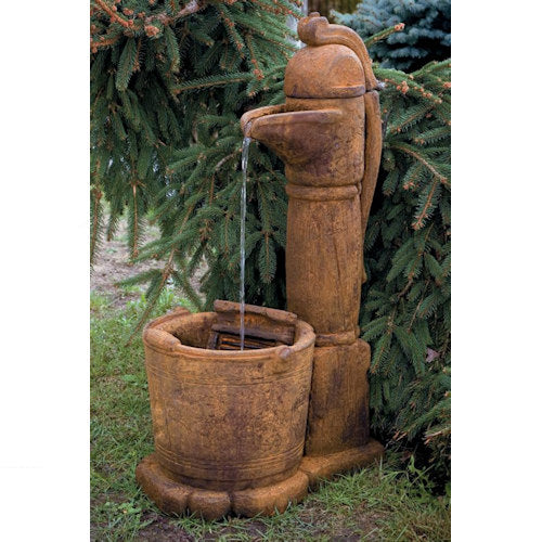 Country Pitcher Pump Fountain 37.5" High