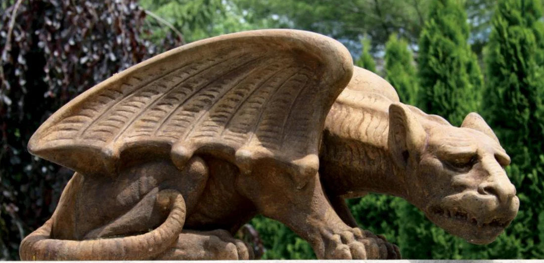 Crouching Stone Garden Made in American and comes with finish choices.