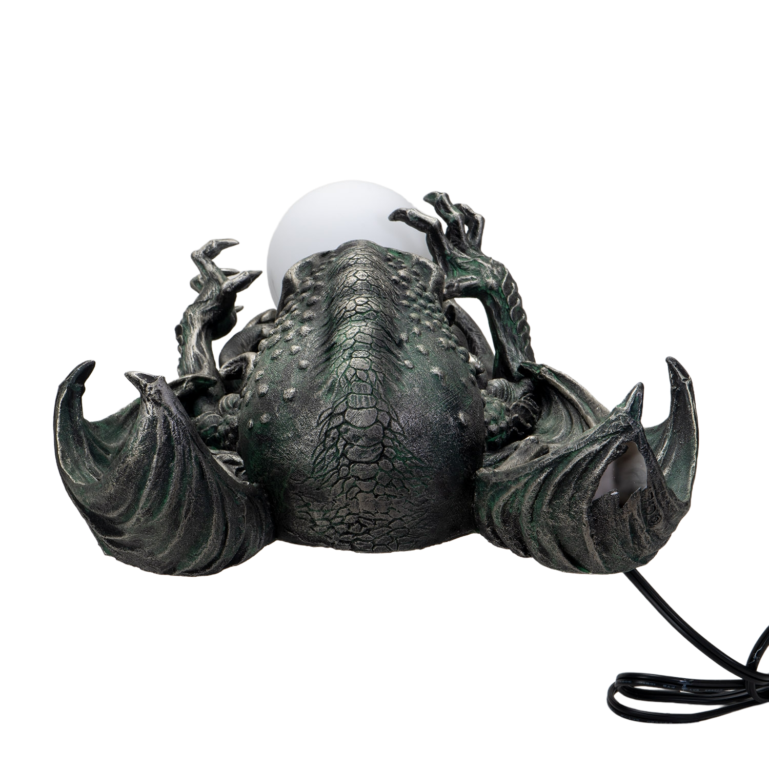 Top view of head Cthulhu Wall Lamp Gothic Horror Sculptural Light