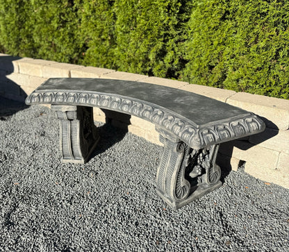 Vineyard style garden bench with grape cluster legs