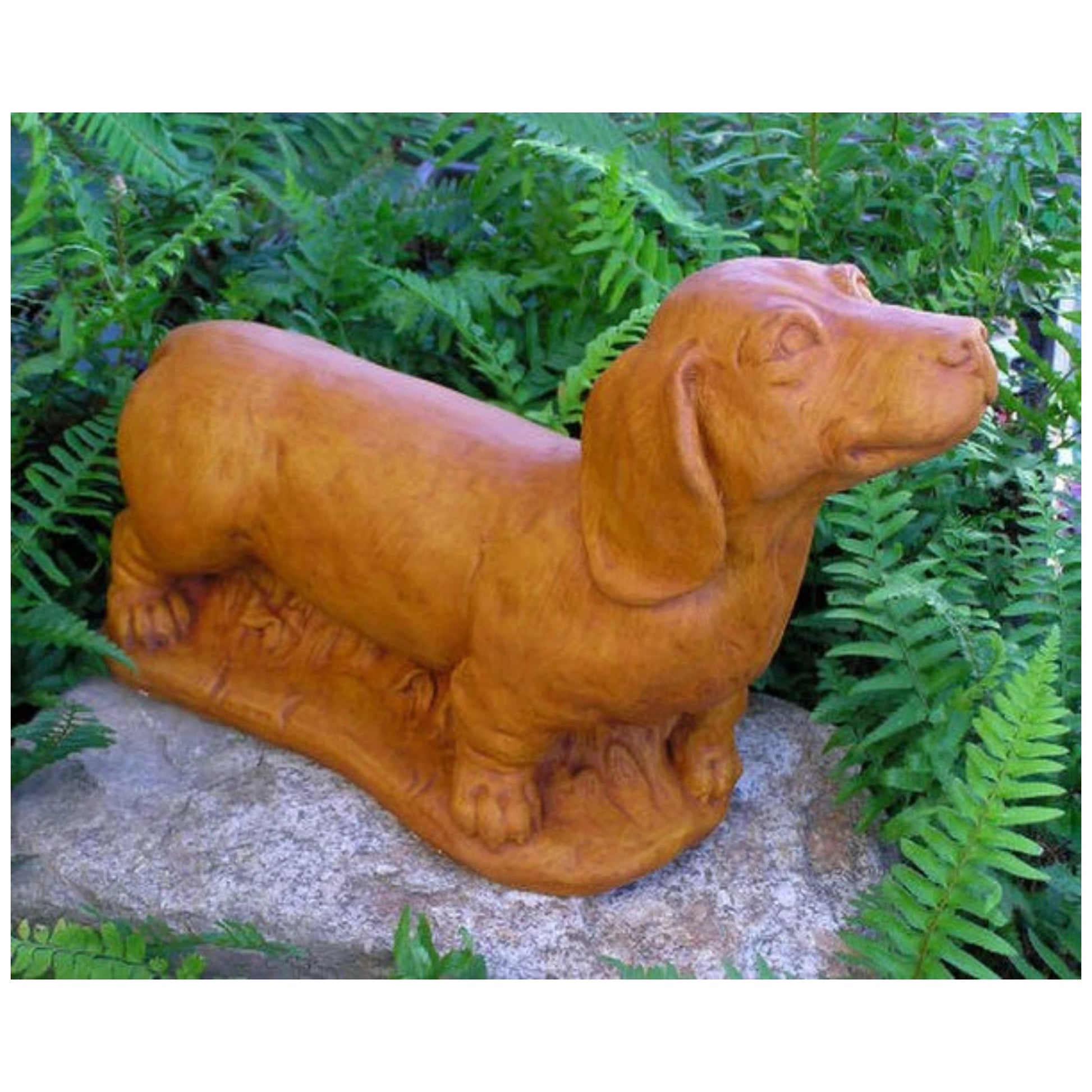 Dachshund Dog Statue Cement Sculpture Breed Egyptian Stone Works