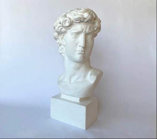 Head David by Michelangelo Bust Sculpture 24" H