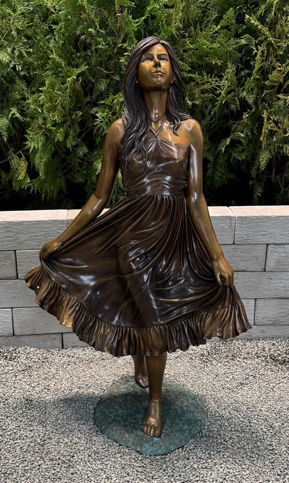 life size Debutant girl will grace your garden for generations