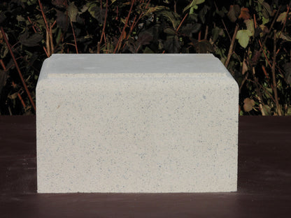 Architectural Pedestal Deco Block cast stone plinth 8.25 inches high base 