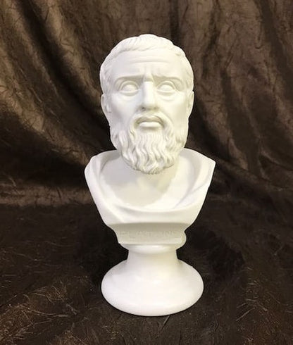 Bust of Plato Marble Sculpture Portraiture Statue Figurine Head