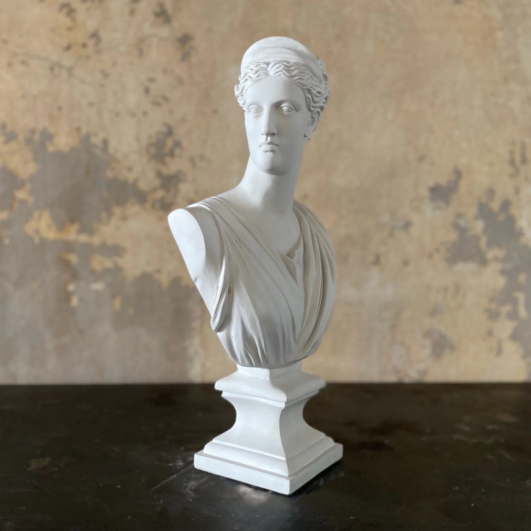 Diana is the goddess of the moon and the hunt plaster bust museum reproduction