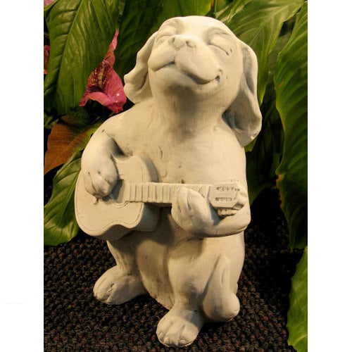 Dog Statue for outdoors Dog With Guitar Garden Statue Sculptural