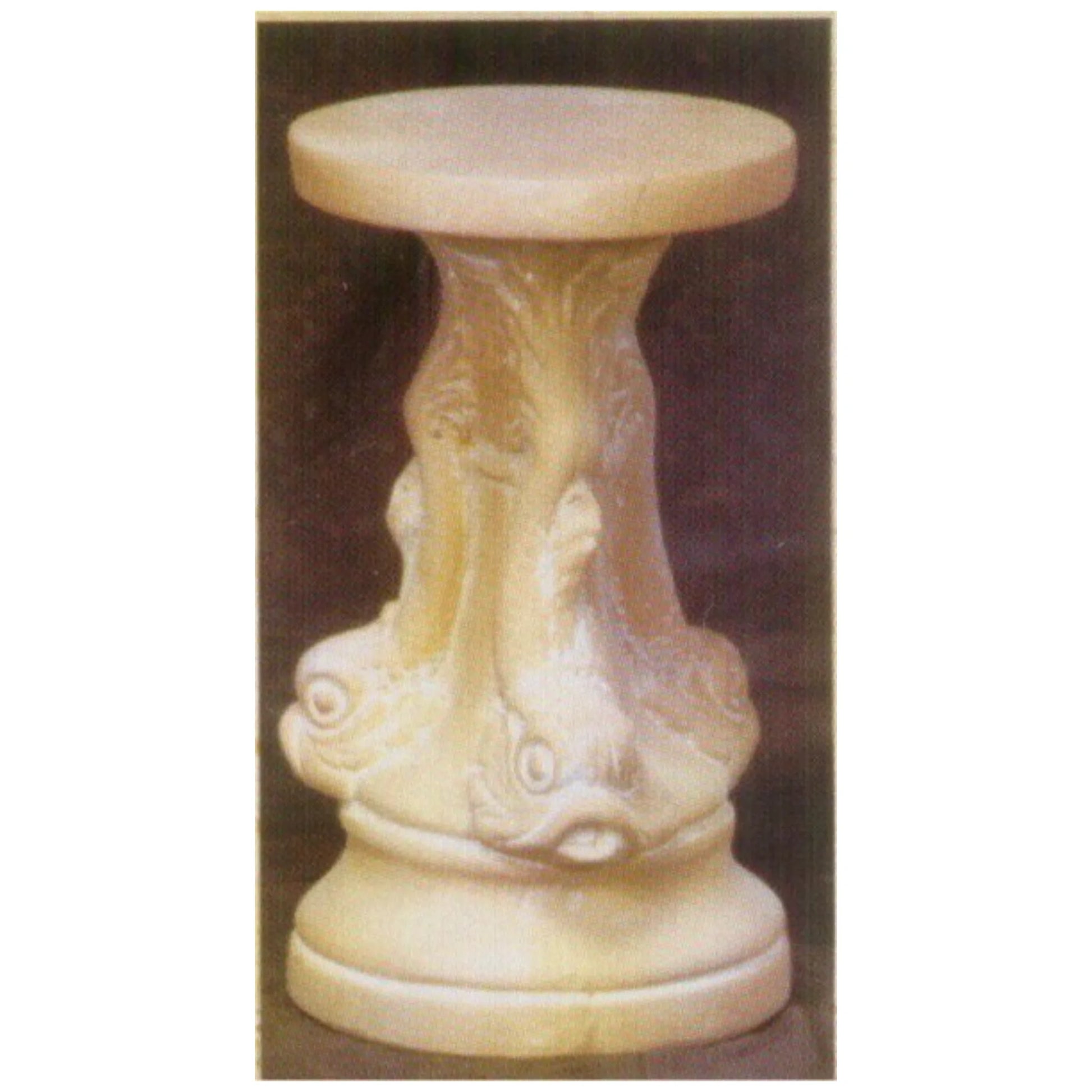 Cement table base Dolphin Pedestal Or Cocktail support outdoor