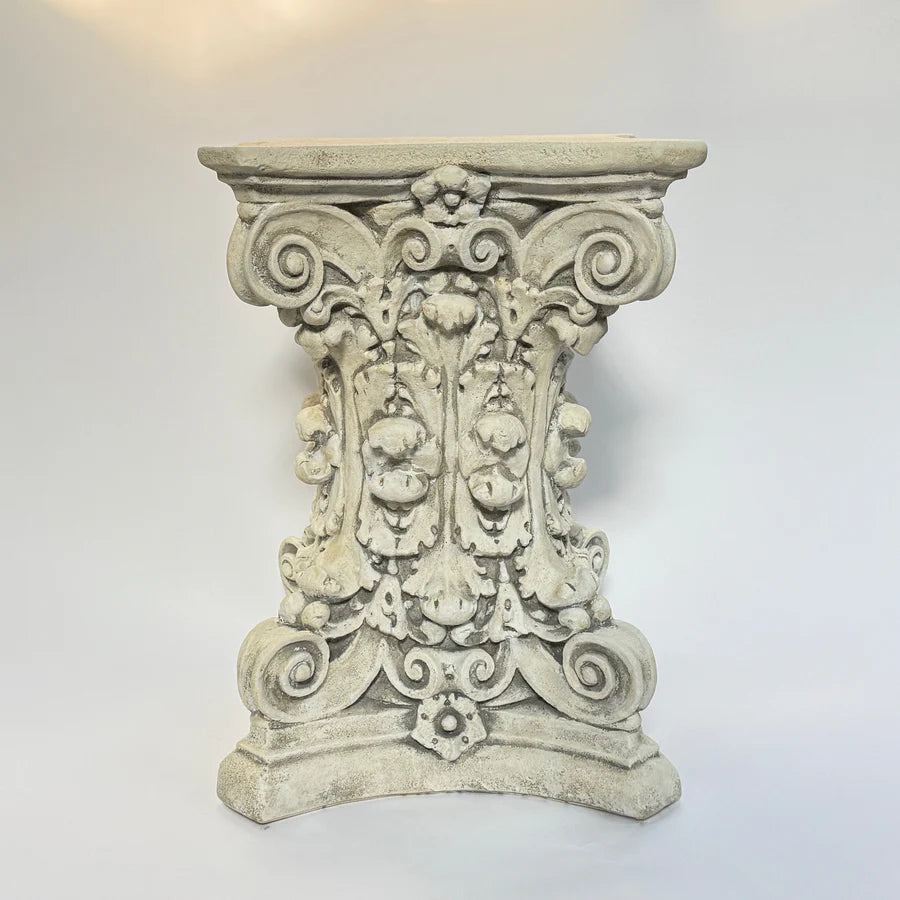 Double Corinthian Column Dining Table Base Architectural Pedestal