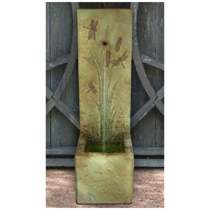 Dragonflies and Cattails Water Fountain mesmerizing blend of nature and artistry