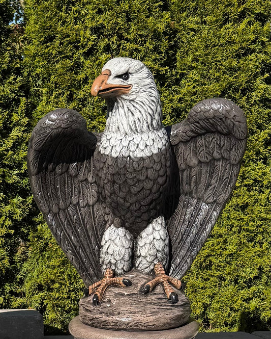 Eagle Facing Right Garden Statue Large Scale American Made