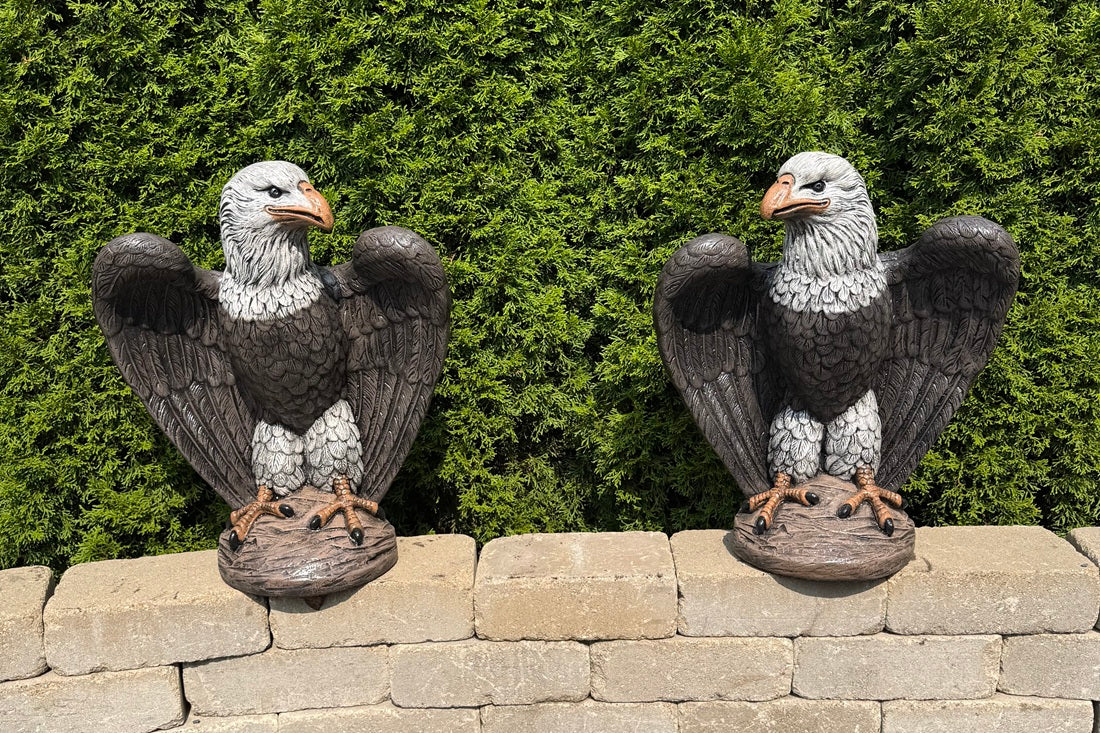 Liberty Eagle Pair on Garden Columns