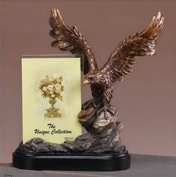 Eagle Picture Frame Figurine Award Photo War Tribute commemorative