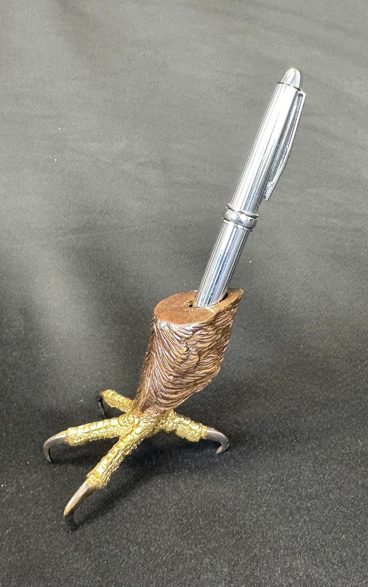 Eagle Claw Pen Holder Bronze Sculpture