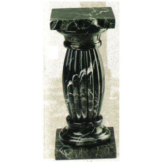 Black Marble Pedestal for displaying your artwork high end column heavy