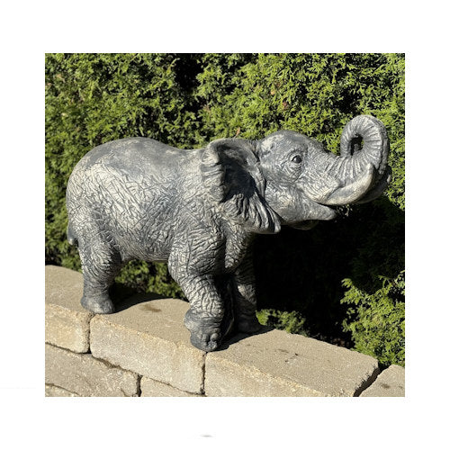 Elephant Sculpture Water Feature Piped