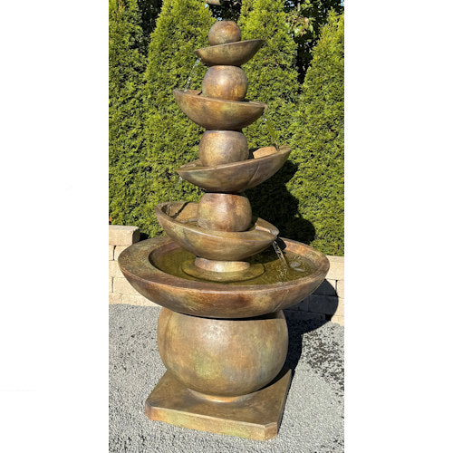 Equilibria Fountain Contemporary Design with a unique shaped body of the modern sculpture