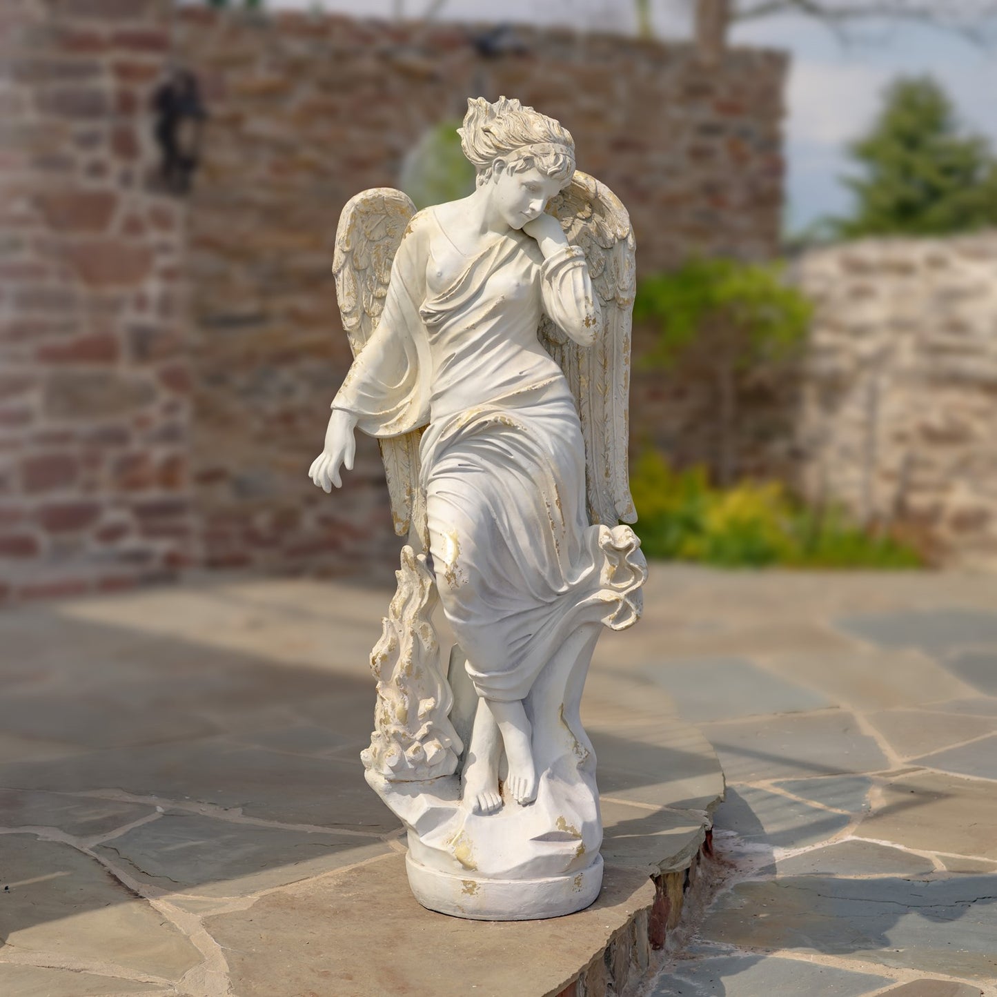 Muse of the Heavens Life-Size Angel Garden Statue Grand size