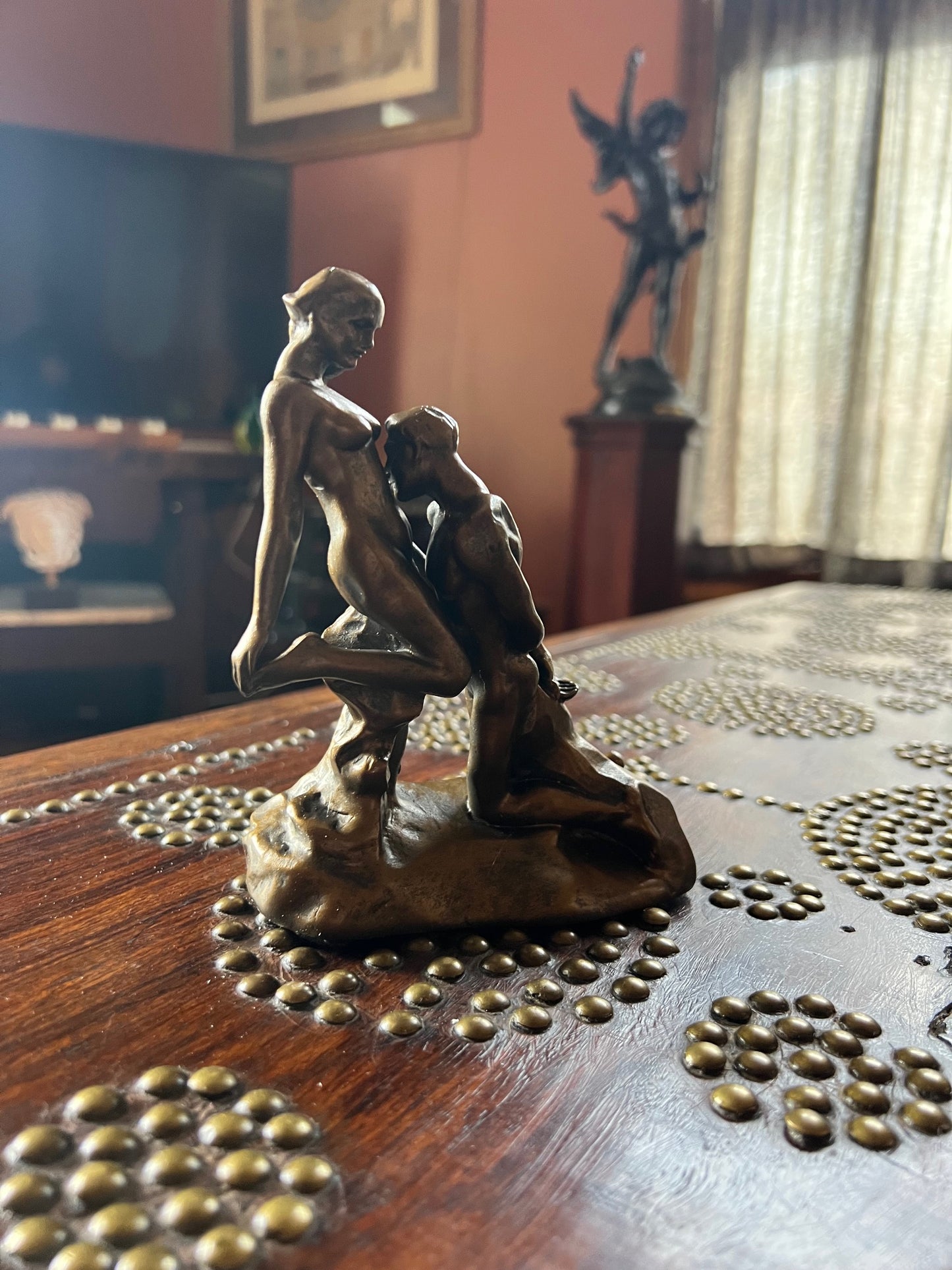 The Eternal Idol Sculpture by Auguste Rodin in the heat of passion statue