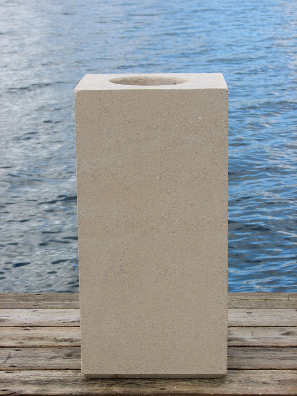 Modern square pedestal for indoor or outdoor display Eton Architectural Pedestal 24 inches high