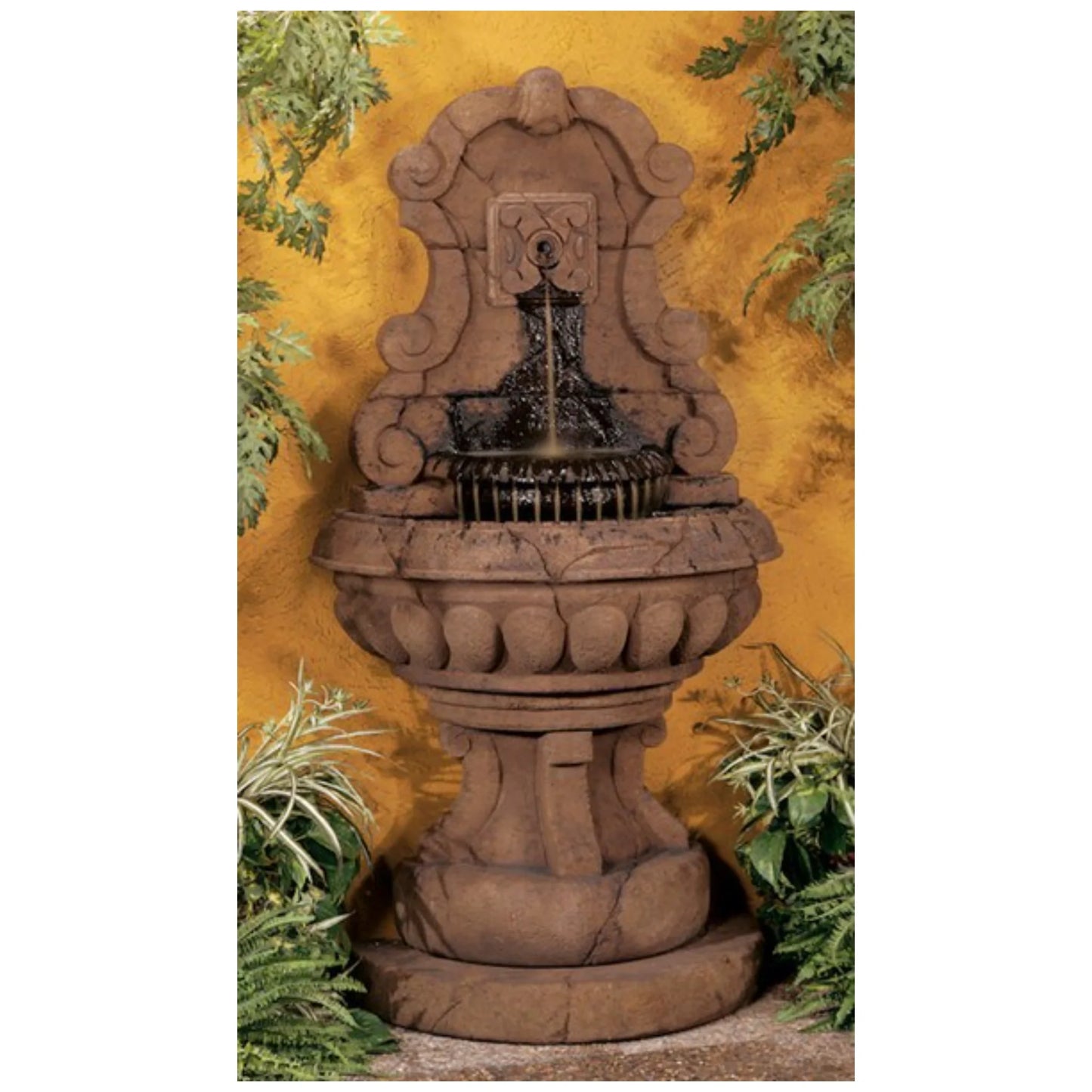 Europa Murabella Scroll Wall Fountain Courtyard Water feature