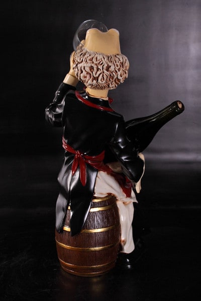 Back View of Statue Wine Connoisseur expert enthusiast cognoscente