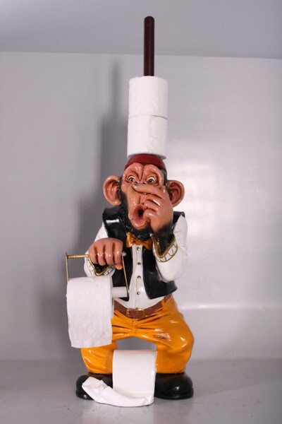 crazy Toilet Monkey TP Holder is a functional creation next to your commode