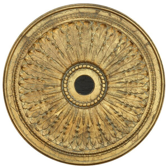 Classic Gilt Chandelier Ceiling Medallion Otherwise Plain Space Value