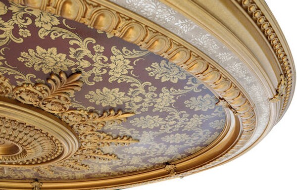 Brocade Oval Chandelier Ceiling Medallion Easy installation Decorative