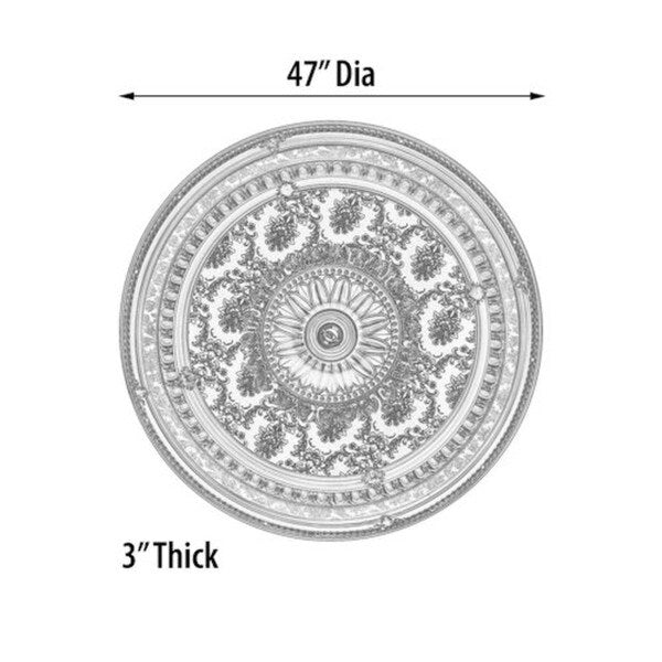 Architectural Ceiling Medallion creates instant design dimensional detail