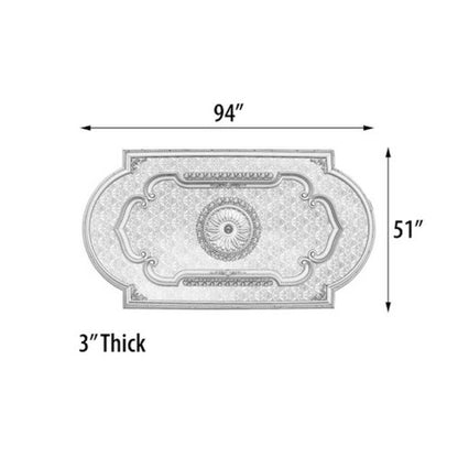 Large Rectangular Ceiling Medallions Decorative light weight install easy