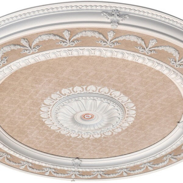 Ceiling medallion Adds Architectural Detail To Otherwise Plain Ceiling Space